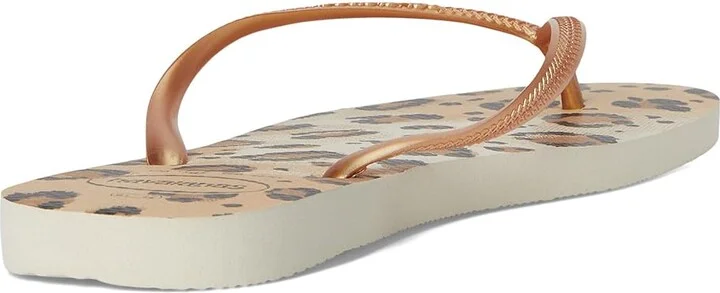 Havaianas Slim Animal Women's Sandals Beige/Beige : EU 41-42 (US Men's 9-10 - Women's 11-12) M, Rubber - Image 2