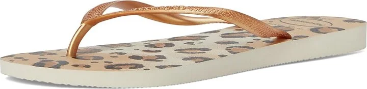 Havaianas Slim Animal Women's Sandals Beige/Beige : EU 41-42 (US Men's 9-10 - Women's 11-12) M, Rubber - Image 4