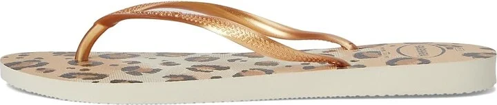 Havaianas Slim Animal Women's Sandals Beige/Beige : EU 41-42 (US Men's 9-10 - Women's 11-12) M, Rubber - Image 5