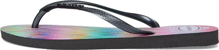 Havaianas Slim Bright Sandals Women's Sandals Black : EU 36 (US Women's 6) M, Rubber - Image 5