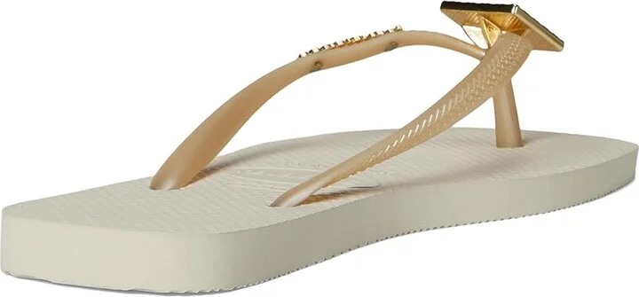 Havaianas Slim Crystal Square Elegance Sandals Women's Sandals Beige : EU 39-40 (US Women's 9-10) M, Rubber - Image 3