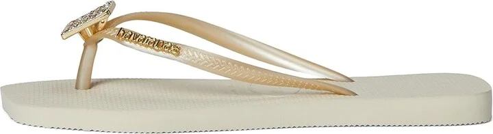 Havaianas Slim Crystal Square Elegance Sandals Women's Sandals Beige : EU 39-40 (US Women's 9-10) M, Rubber - Image 5