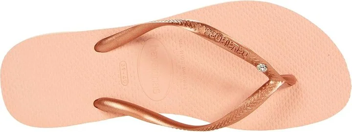 Havaianas Slim Crystal SW II Flip Flop Sandal Women's Shoes Ballet Rose : EU 35-36 (US Men's 4-5 - Women's 5-6) M, Synthetic - Image 2