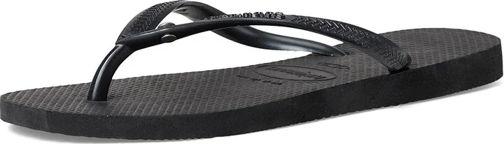 Havaianas Slim Crystal SW II Flip Flop Sandal Women's Shoes Black : EU 35-36 (US Men's 4-5 - Women's 5-6) M, Synthetic - Image 5