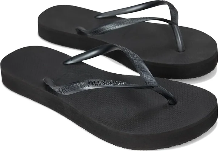 Havaianas Slim Flatform Flip-Flop Sandal Women's Shoes Black : EU 35-36 (US Men's 4-5 - Women's 5-6) M, Synthetic - Image 8