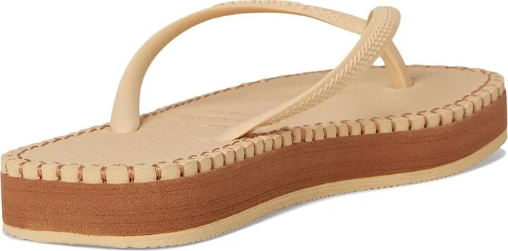Havaianas Slim Flatform Loop Sandals Women's Sandals Golden : EU 36 (US Women's 6) M, Rubber - Image 3