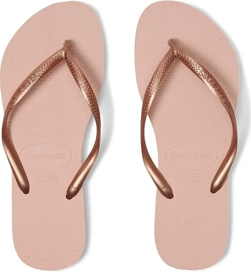 Havaianas Slim Flip Flop Sandal Women's Sandals Ballet Rose : EU 35-36 (US Men's 4-5 - Women's 5-6) M, Rubber