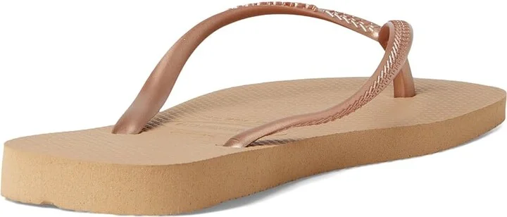 Havaianas Slim Flip Flop Sandal Women's Sandals Rose Gold : EU 37-38 (US Men's 5-6 - Women's 7-8) M, Rubber - Image 5