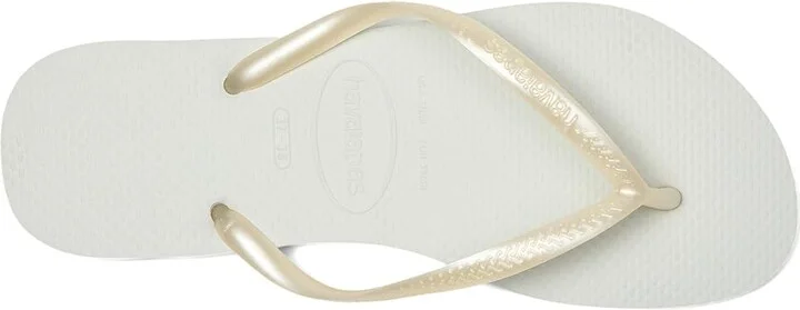 Havaianas Slim Flip Flop Sandal Women's Sandals White : EU 35-36 (US Men's 4-5 - Women's 5-6) M, Rubber - Image 2