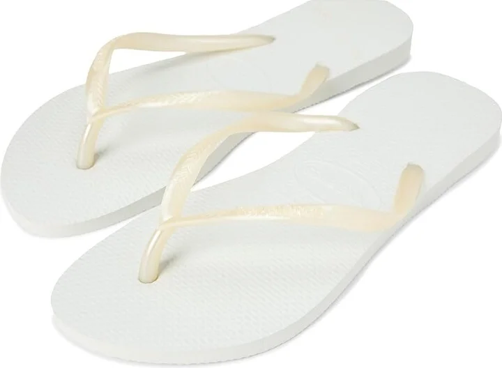 Havaianas Slim Flip Flop Sandal Women's Sandals White : EU 35-36 (US Men's 4-5 - Women's 5-6) M, Rubber - Image 7