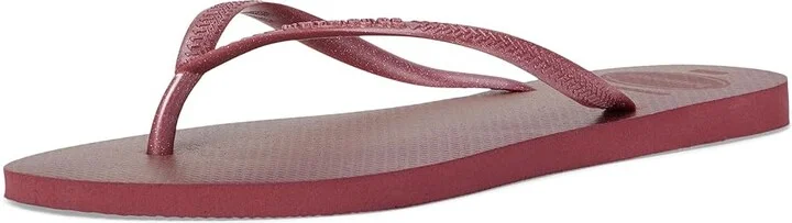 Havaianas Slim Gloss Flip Flop Sandal Women's Shoes Amaranth : EU 39-40 (US Men's 7-8 - Women's 9-10) M, Synthetic - Image 4