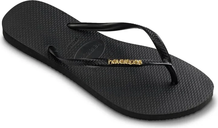 Havaianas Slim Logo Metallic Flip Flop