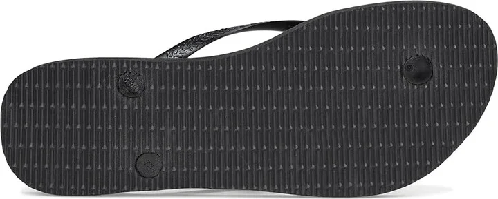 Havaianas Slim Logo Metallic Flip Flops Women's Sandals Black/Golden : EU 35-36 (US Men's 4-5 - Women's 5-6) M, Rubber - Image 3