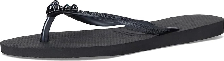 Havaianas Slim Pearls Sandals Women's Sandals Black : EU 41-42 (US Women's 11-12) M, Rubber - Image 4