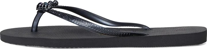 Havaianas Slim Pearls Sandals Women's Sandals Black : EU 41-42 (US Women's 11-12) M, Rubber - Image 5
