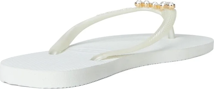Havaianas Slim Pearls Sandals Women's Sandals White : EU 41-42 (US Men's 9-10 - Women's 11-12) M, Rubber - Image 3