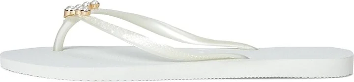 Havaianas Slim Pearls Sandals Women's Sandals White : EU 41-42 (US Men's 9-10 - Women's 11-12) M, Rubber - Image 5