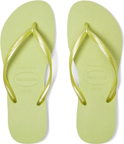 Havaianas Slim Sandals Women's Sandals Matcha Green : EU 41-42 (US Women's 11-12) M, Rubber