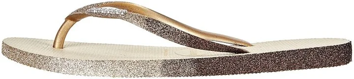 Havaianas Slim Sparkle Flip-Flop Women's Shoes Sand Grey : EU 35-36 (US Men's 4-5 - Women's 5-6) M, Synthetic - Image 3