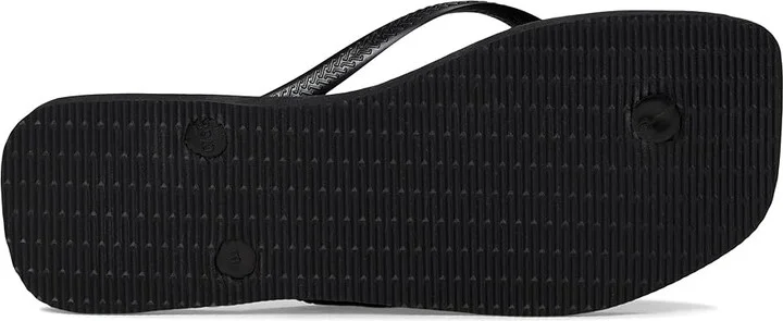 Havaianas Slim Square Centenary Diamond Sandals Women's Sandals Black : EU 35-36 (US Men's 4-5 - Women's 5-6) M, Rubber - Image 3