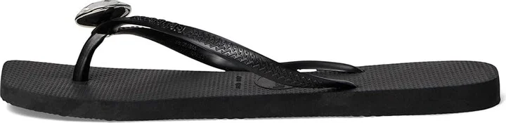 Havaianas Slim Square Centenary Diamond Sandals Women's Sandals Black : EU 35-36 (US Men's 4-5 - Women's 5-6) M, Rubber - Image 6