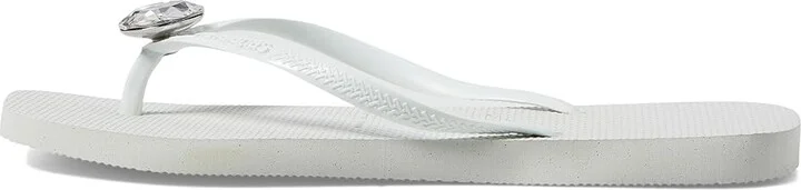 Havaianas Slim Square Centenary Diamond Sandals Women's Sandals White : EU 35-36 (US Men's 4-5 - Women's 5-6) M, Rubber - Image 4