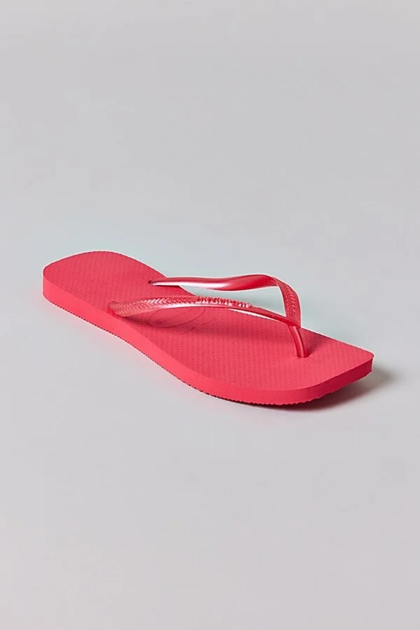 Havaianas Slim Square Flip Flop Sandal in Coral - Image 3