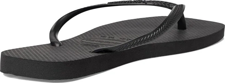 Havaianas Slim Square Flip Flop Sandal Women's Sandals Black : EU 35-36 (US Men's 4-5 - Women's 5-6) M, Rubber - Image 4