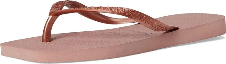 Havaianas Slim Square Flip Flop Sandal Women's Sandals Crocus Rose : EU 39-40 (US Men's 7-8 - Women's 9-10) M, Rubber - Image 5