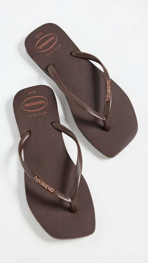 Havaianas Slim Square Logo Pop Up Flip Flops - Image 2