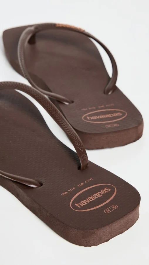 Havaianas Slim Square Logo Pop Up Flip Flops - Image 3