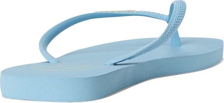 Havaianas Slim Square Logo Pop Up Sandals Women's Sandals Lavendar Blue : EU 36 (US Women's 6) M, Rubber - Image 3