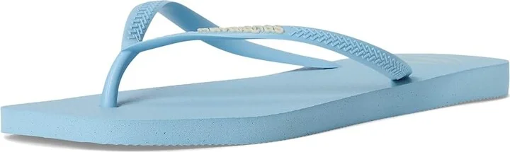 Havaianas Slim Square Logo Pop Up Sandals Women's Sandals Lavendar Blue : EU 36 (US Women's 6) M, Rubber - Image 4