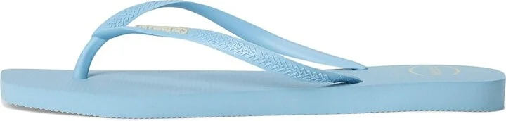 Havaianas Slim Square Logo Pop Up Sandals Women's Sandals Lavendar Blue : EU 36 (US Women's 6) M, Rubber - Image 5