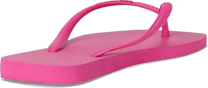 Havaianas Slim Square Logo Pop Up Sandals Women's Sandals Pink Flux : EU 39-40 (US Women's 9-10) M, Rubber - Image 3