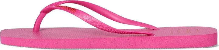 Havaianas Slim Square Logo Pop Up Sandals Women's Sandals Pink Flux : EU 39-40 (US Women's 9-10) M, Rubber - Image 5