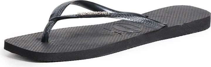Havaianas Slim Square Pop Up Logo Flip Flops