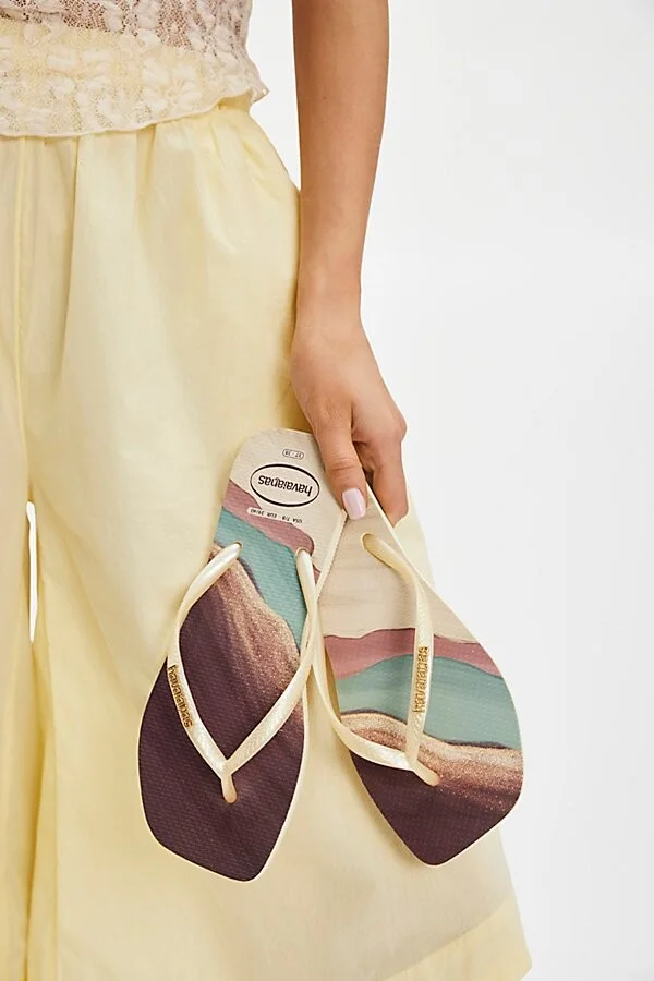 Havaianas Slim Square Print Flip Flops - Image 3