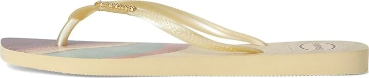 Havaianas Slim Square Trendy Sandals Women's Sandals Buttercream : EU 36 (US Women's 6) M, Rubber - Image 5
