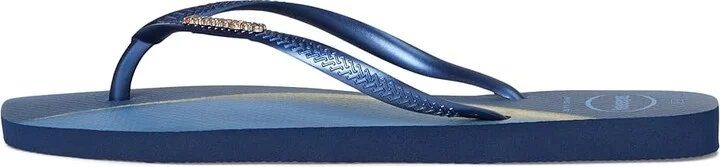 Havaianas Slim Square Trendy Sandals Women's Sandals Navy Blue : EU 36 (US Women's 6) M, Rubber - Image 5