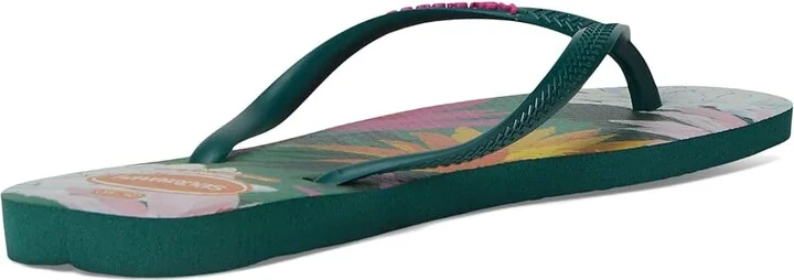 Havaianas Slim Summer Bliss Sandals Women's Sandals Pantanal Green : EU 37-38 (US Men's 5-6 - Women's 7-8) M, Rubber - Image 3