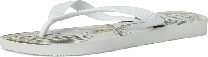 Havaianas Top Aloha Sandal Men's Sandals White/White/Green Olive : EU 45/46 ( US Men's 13) M, Rubber - Image 4