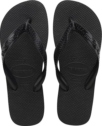 Havaianas Top Flip Flops Women's Sandals Black : EU 35-36 (US Men's 4-5 - Women's 5-6) Medium, Rubber