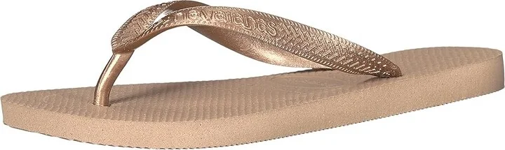 Havaianas Top Tiras Flip Flop Sandal Women's Sandals Rose Gold : EU 35-36 (US Men's 4-5 - Women's 5-6) M, Rubber - Image 2