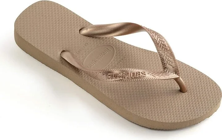 Havaianas Top Tiras Flip Flop Sandal Women's Sandals Rose Gold : EU 35-36 (US Men's 4-5 - Women's 5-6) M, Rubber - Image 4