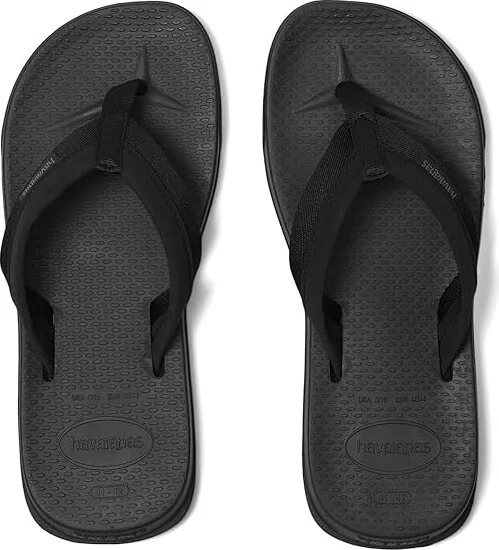 Havaianas Track Plus Sandals Men's Shoes Black : EU 45/46 ( US Men's 13) M, Rubber
