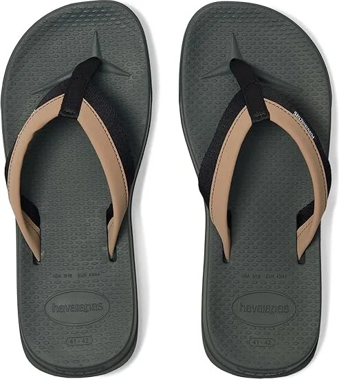 Havaianas Track Plus Sandals Men's Shoes Olive Green : EU 43/44 (US Men's 11/12) M, Rubber