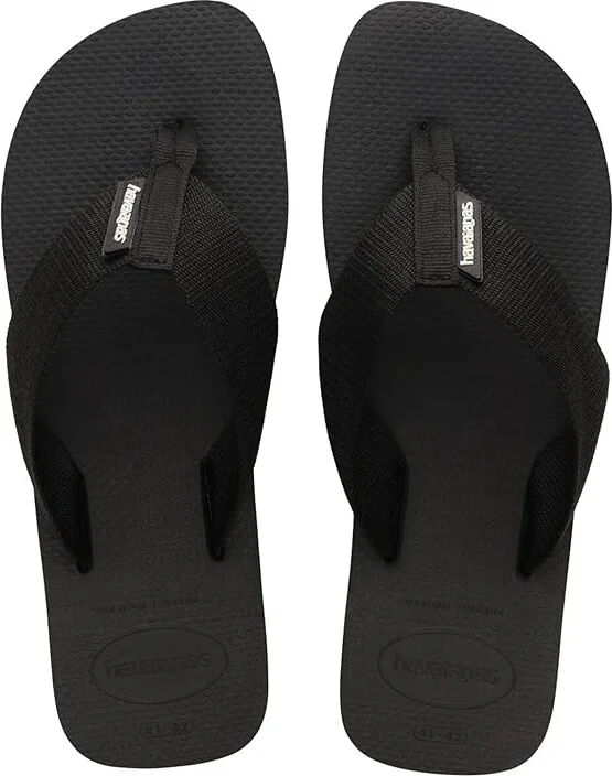 Havaianas Urban Basic Sandals Men's Sandals Black : EU 41/42 (US Men's 9/10) M, Rubber/Textile - Image 2