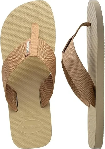 Havaianas Urban Basic Sandals Men's Sandals Sand Grey : EU 41/42 (US Men's 9/10) M, Rubber/Textile - Image 3
