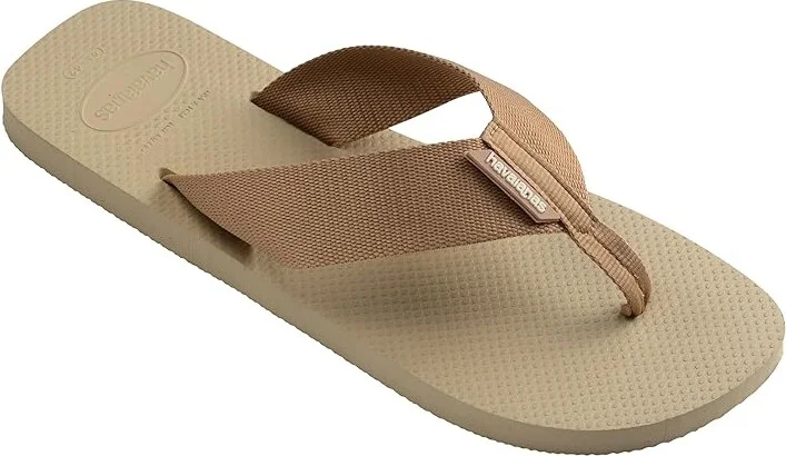 Havaianas Urban Basic Sandals Men's Sandals Sand Grey : EU 41/42 (US Men's 9/10) M, Rubber/Textile